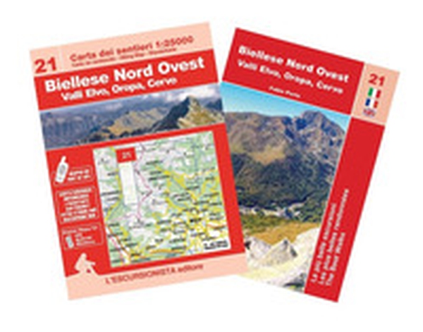 Biellese Nord Ovest, valli Elvo, Oropa, Cervo. Con mappa escursionistica 1:25000. Ediz. italiana, francese e inglese - Librerie.coop Biellese Nord Ovest, valli Elvo, Oropa, Cervo. Con mappa escursionistica 1:25000. Ediz. italiana, francese e inglese - Librerie.coop