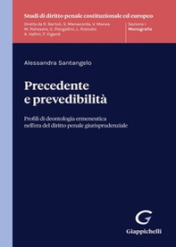 Precedente e prevedibilità. Profili di deontologia ermeneutica nell'era del diritto penale giurisprudenziale - Librerie.coop Precedente e prevedibilità. Profili di deontologia ermeneutica nell'era del diritto penale giurisprudenziale - Librerie.coop
