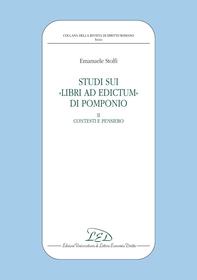 Studi sui "Libri ad edictum" di Pomponio - Librerie.coop Studi sui "Libri ad edictum" di Pomponio - Librerie.coop