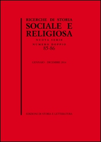 Ricerche di storia sociale e religiosa - Vol. 85-86 - Librerie.coop