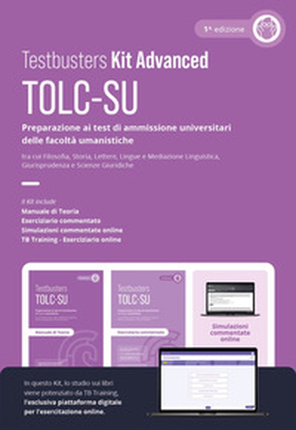 Testbusters TOLC-SU - Kit Advanced. Preparazione al test di ammissione alle facoltà umanistiche - Librerie.coop Testbusters TOLC-SU - Kit Advanced. Preparazione al test di ammissione alle facoltà umanistiche - Librerie.coop