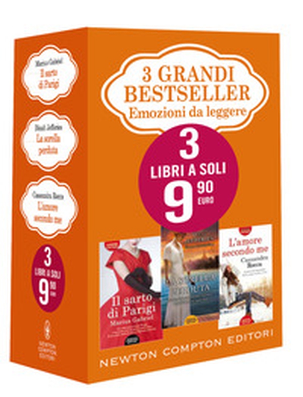 3 grandi bestseller. Emozioni da leggere: Il sarto di Parigi-La sorella perduta-L'amore secondo me - Librerie.coop 3 grandi bestseller. Emozioni da leggere: Il sarto di Parigi-La sorella perduta-L'amore secondo me - Librerie.coop