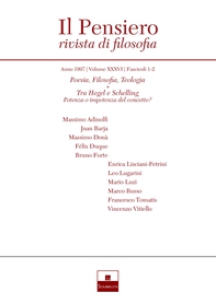 Poesia, Filosofia, Teologia/Tra Hegel e Schelling (1997/1-2) - Librerie.coop Poesia, Filosofia, Teologia/Tra Hegel e Schelling (1997/1-2) - Librerie.coop