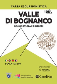 Valle di Bognanco. Domodossola e dintorni. Carta escursionistica 1:25.000 - Librerie.coop
