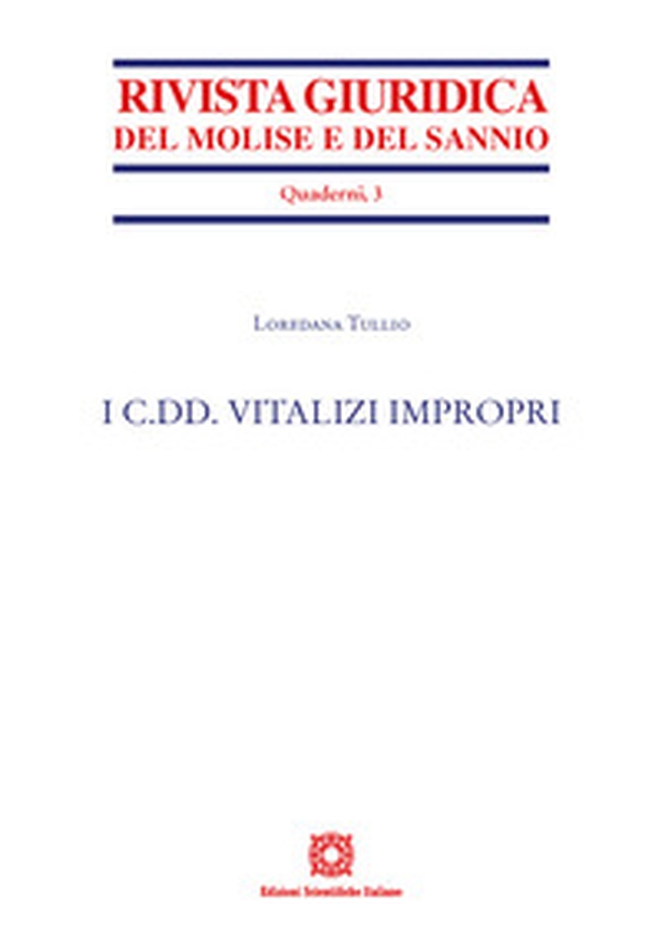 I c.dd. vitalizi impropri - Librerie.coop I c.dd. vitalizi impropri - Librerie.coop