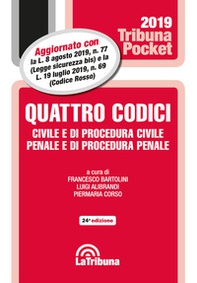 Quattro codici. Civile e di procedura civile, penale e di procedura penale - Librerie.coop