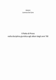 Il patto di prova nella disciplina giuridica agli albori degli anni '90 - Librerie.coop
