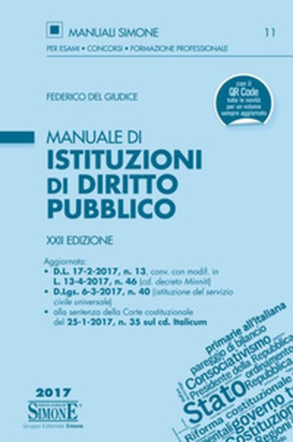 Manuale di istituzioni di diritto pubblico - Librerie.coop Manuale di istituzioni di diritto pubblico - Librerie.coop