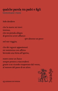 Qualche parola tra padri e figli - Librerie.coop