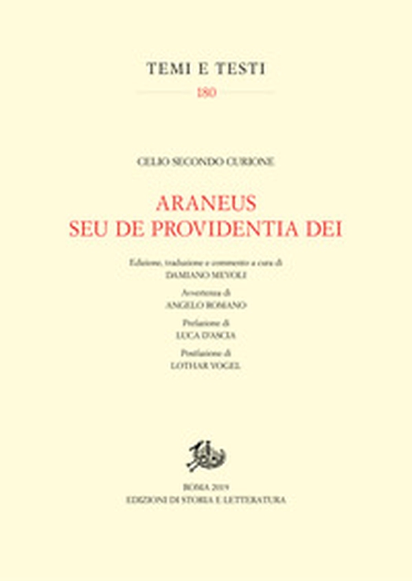 Araneus seu de providentia dei - Librerie.coop Araneus seu de providentia dei - Librerie.coop