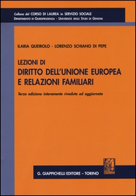 Lezioni di diritto dell'Unione Europea e relazioni familiari - Librerie.coop