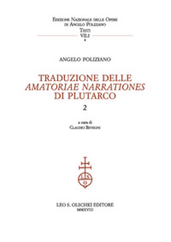 Traduzione delle «Amatoriae narrationes» di Plutarco. Testo latino. Testo greco a fronte - Vol. 2 - Librerie.coop Traduzione delle «Amatoriae narrationes» di Plutarco. Testo latino. Testo greco a fronte - Vol. 2 - Librerie.coop