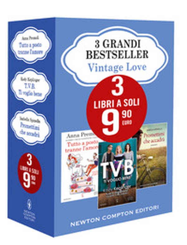 3 grandi bestseller. Vintage love: Tutto a posto tranne l'amore-T.V.B. Ti voglio bene-Promettimi che accadrà - Librerie.coop 3 grandi bestseller. Vintage love: Tutto a posto tranne l'amore-T.V.B. Ti voglio bene-Promettimi che accadrà - Librerie.coop