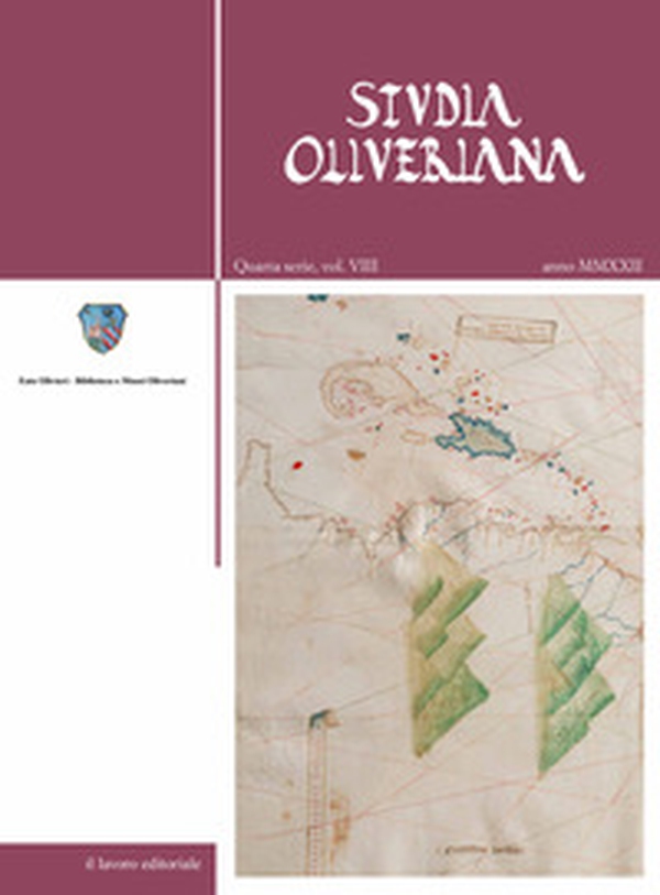 Studia Oliveriana. Quarta serie - Vol. 8 - Librerie.coop Studia Oliveriana. Quarta serie - Vol. 8 - Librerie.coop