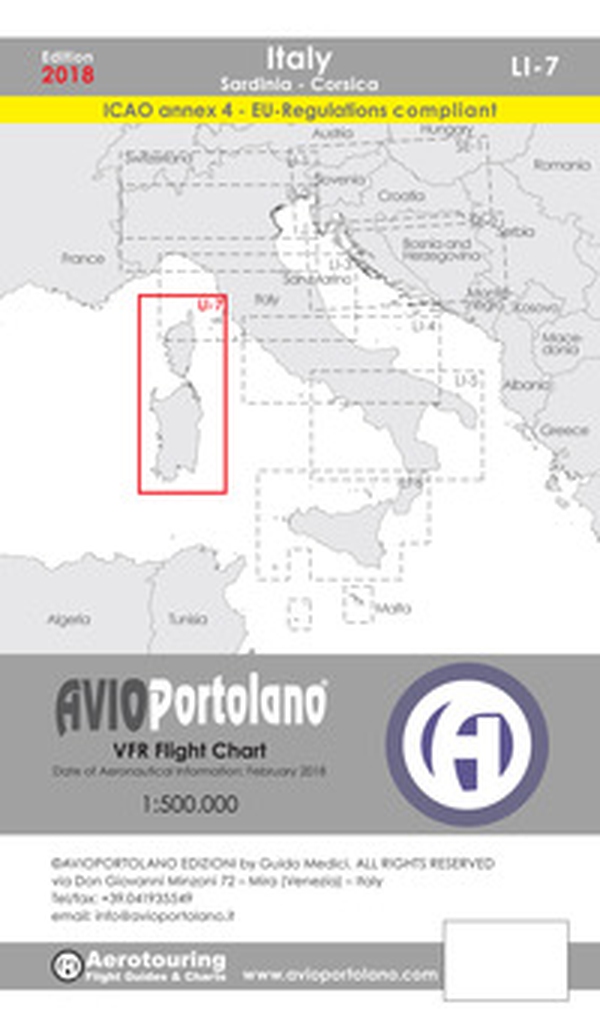 Avioportolano. VFR flight chart LI 7 Italy Sardinia-Corsica. ICAO annex 4 - EU-Regulations compliant. Ediz. italiana e inglese - Librerie.coop Avioportolano. VFR flight chart LI 7 Italy Sardinia-Corsica. ICAO annex 4 - EU-Regulations compliant. Ediz. italiana e inglese - Librerie.coop