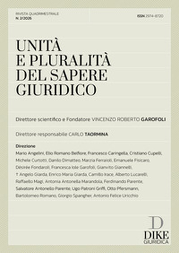 Unità e pluralità del sapere giuridico - Vol. 2 - Librerie.coop