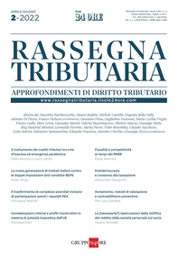 Rassegna Tributaria 2/2022. Approfondimenti di diritto tributario - Librerie.coop