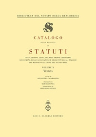 Catalogo della raccolta di statuti, consuetudini, leggi, decreti, ordini e privilegi dei comuni, delle associazioni e degli enti locali italiani dal Medioevo... - Vol. 10 - Librerie.coop Catalogo della raccolta di statuti, consuetudini, leggi, decreti, ordini e privilegi dei comuni, delle associazioni e degli enti locali italiani dal Medioevo... - Vol. 10 - Librerie.coop