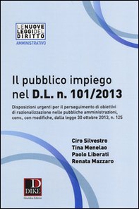 Il pubblico impiego nel D.L. n. 101/2013 - Librerie.coop