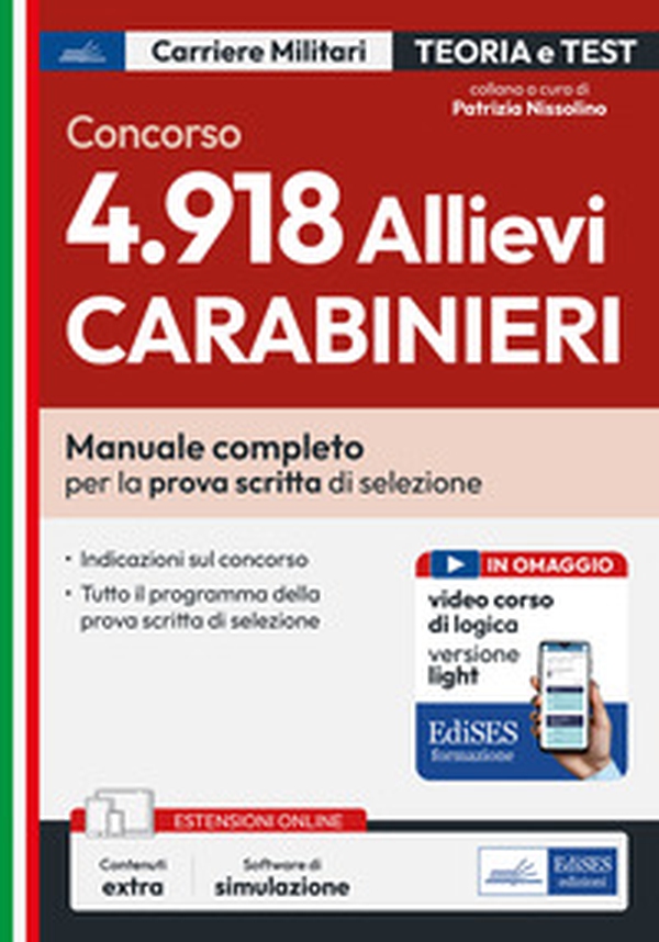 Concorso 4918 allievi carabinierii. Manuale completo - Librerie.coop Concorso 4918 allievi carabinierii. Manuale completo - Librerie.coop