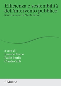 Efficienza e sostenibilità dell'intervento pubblico. Scritti in onore di Nicola Sartor - Librerie.coop
