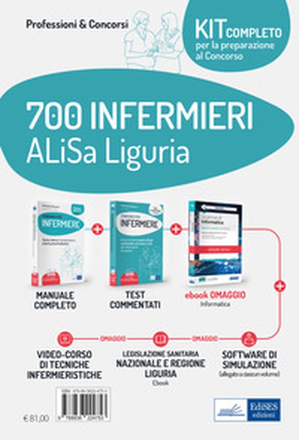 Kit concorso 700 Infermieri ALiSa Liguria. Volumi per la preparazione completa al concorso - Librerie.coop Kit concorso 700 Infermieri ALiSa Liguria. Volumi per la preparazione completa al concorso - Librerie.coop