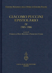 Giacomo Puccini. Epistolario - Vol. 4 - Librerie.coop