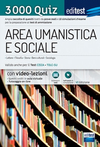 Test ammissione area umanistica e sociale 2021: raccolta di 3.000 quiz. Valido anche per il TOLC-SU - Librerie.coop