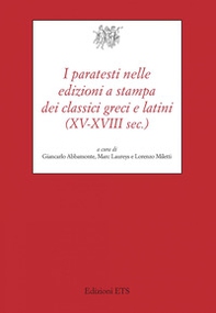 I paratesti nelle edizioni a stampa dei classici greci (XV-XVIII sec.) - Librerie.coop