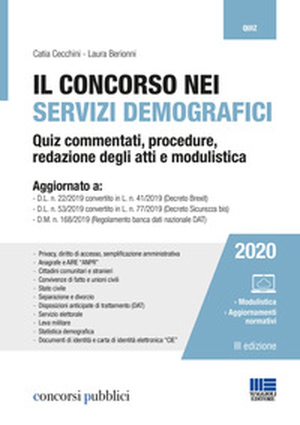 Il concorso nei servizi demografici - Librerie.coop Il concorso nei servizi demografici - Librerie.coop