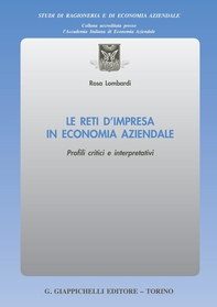 Le reti d'impresa in economia aziendale - Librerie.coop Le reti d'impresa in economia aziendale - Librerie.coop