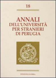 Annali dell'Università per stranieri di Perugia. Semestre Gennaio-Giugno 1993 - Vol. 18 - Librerie.coop