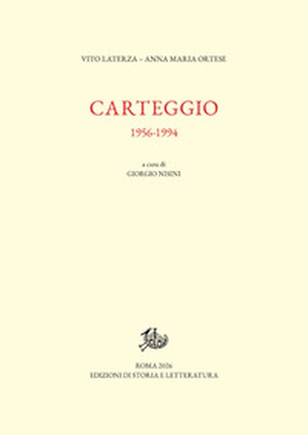 Carteggio 1956-1994 - Librerie.coop