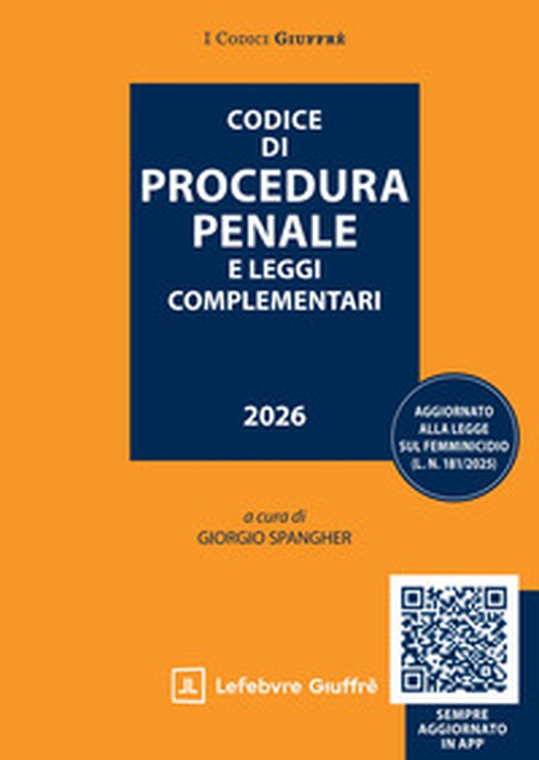 Codice di procedura penale e leggi complementari - Librerie.coop