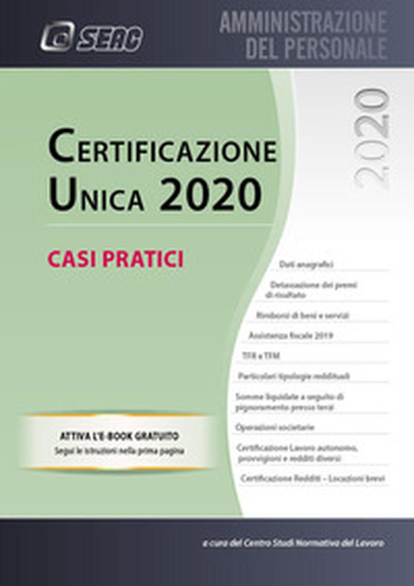 Certificazione unica. Casi pratici - Librerie.coop Certificazione unica. Casi pratici - Librerie.coop