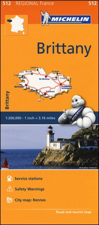 Bretagne-Brittany 1:200.000 - Librerie.coop