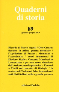 Quaderni di storia - Vol. 89 - Librerie.coop