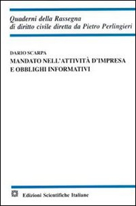 Mandato nell'attività d'impresa e obblighi informativi - Librerie.coop Mandato nell'attività d'impresa e obblighi informativi - Librerie.coop