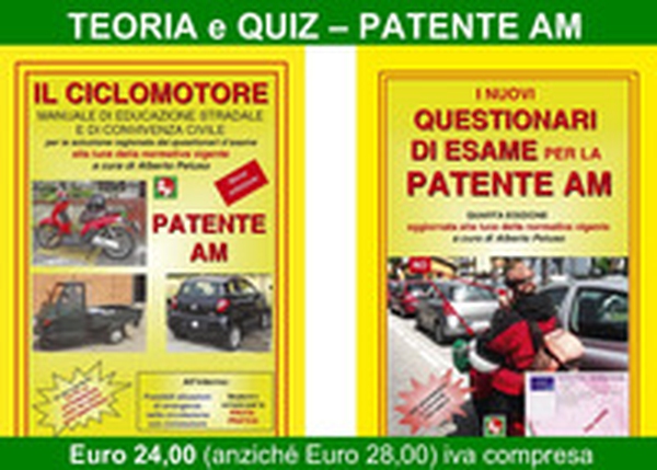 Patente AM. Il ciclomotore. Manuale di educazione stradale e di convivenza civile per la soluzione ragionata dei questionari d'esame-I nuovi questionari di esame per la patente AM - Librerie.coop Patente AM. Il ciclomotore. Manuale di educazione stradale e di convivenza civile per la soluzione ragionata dei questionari d'esame-I nuovi questionari di esame per la patente AM - Librerie.coop