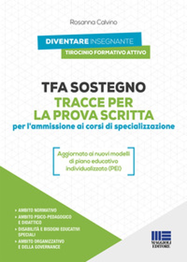 TFA Sostegno. Tracce per la prova scritta per l'ammissione ai corsi di specializzazione - Librerie.coop TFA Sostegno. Tracce per la prova scritta per l'ammissione ai corsi di specializzazione - Librerie.coop