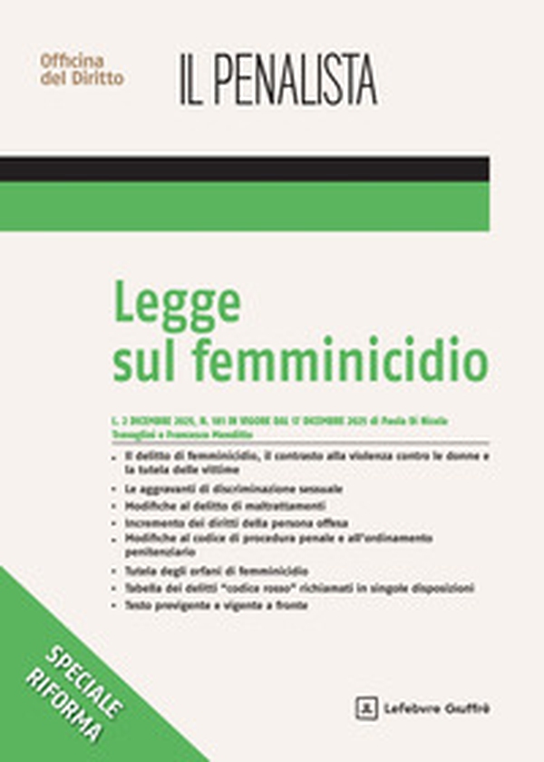 Legge sul femminicidio - Librerie.coop