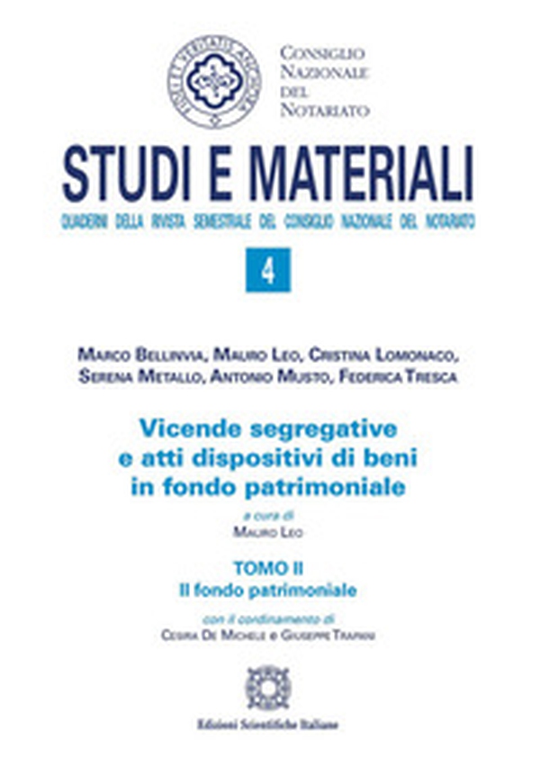 Vicende segregative e atti dispositivi di beni in fondo patrimoniale - Librerie.coop Vicende segregative e atti dispositivi di beni in fondo patrimoniale - Librerie.coop