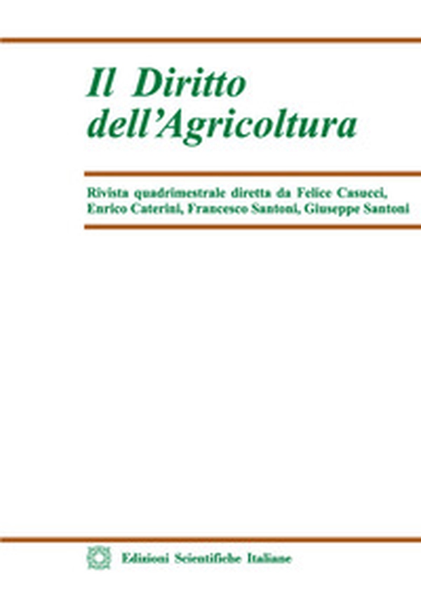 Il diritto dell'agricoltura - Vol. 2 - Librerie.coop Il diritto dell'agricoltura - Vol. 2 - Librerie.coop