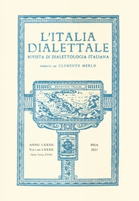L'Italia dialettale. Rivista di dialettologia italiana - Vol. 82 - Librerie.coop