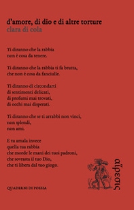 D'amore, di Dio e di altre torture - Librerie.coop