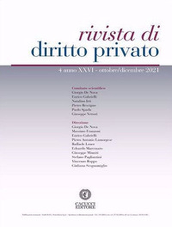 Rivista di diritto privato - Librerie.coop Rivista di diritto privato - Librerie.coop
