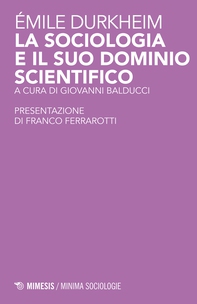La sociologia e il suo dominio scientifico - Librerie.coop