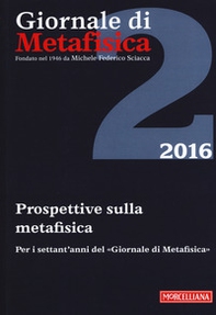 Giornale di metafisica - Vol. 2 - Librerie.coop