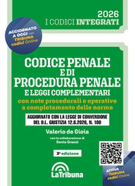 Codice penale e di procedura penale e leggi complementari. Con note procedurali e operative a completamento delle norme - Librerie.coop