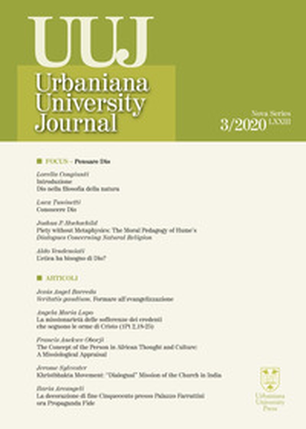 Urbaniana University Journal. Euntes Docete - Librerie.coop Urbaniana University Journal. Euntes Docete - Librerie.coop